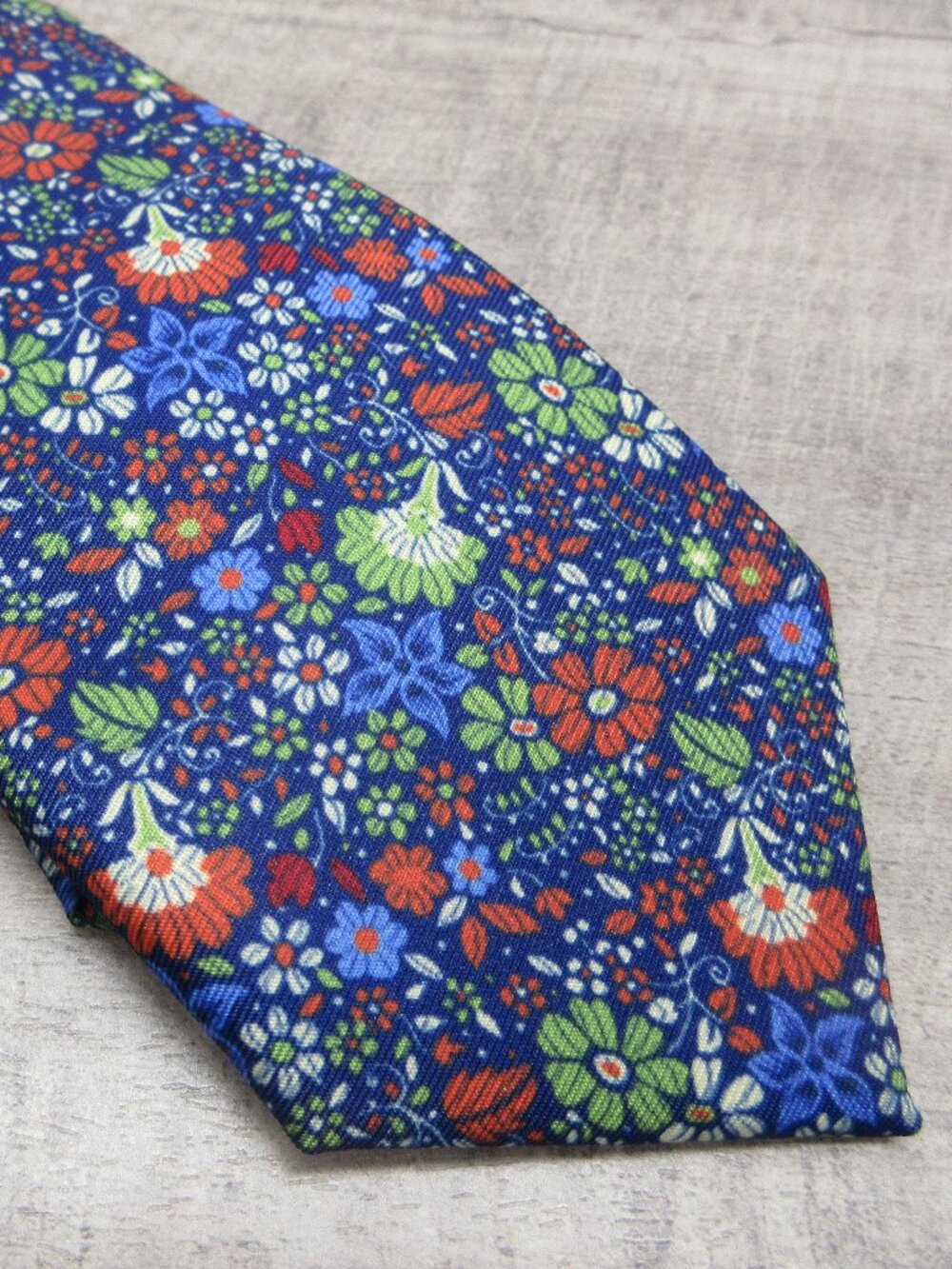 GOODFELLOW & CO TIE NECKTIE MEN'S FLORAL PRINT BLUE NEW FREE SHIPPING